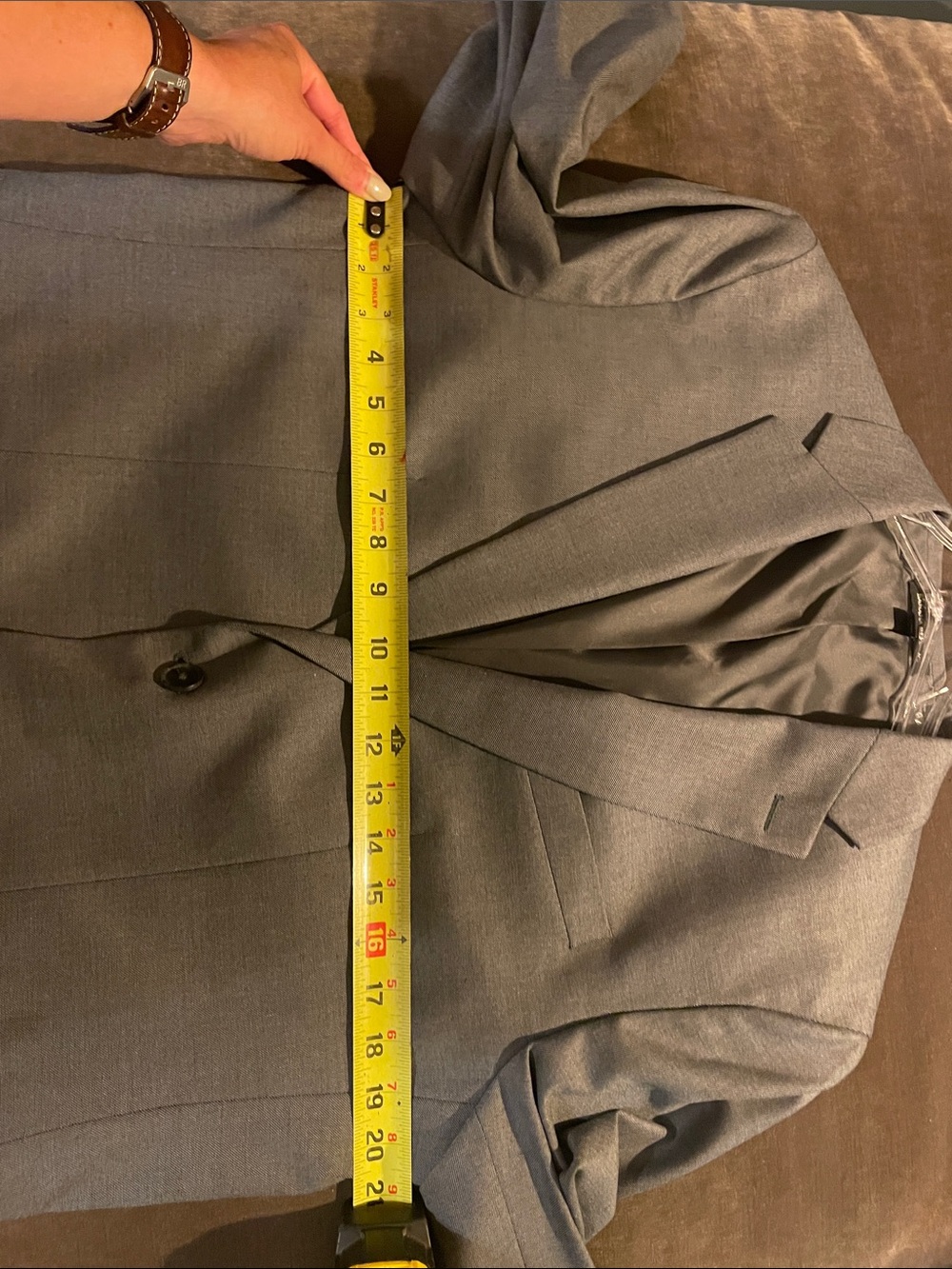 Banana Republic Men's Light Gray Single-Breasted Suit Jacket - Picture 8 of 9